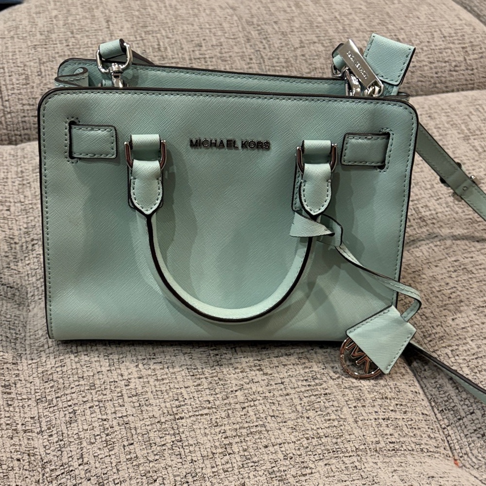 Michael Kors Dillon Light Green Handbag
